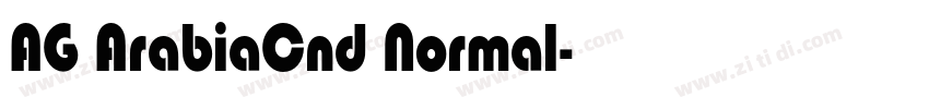 AG ArabiaCnd Normal字体转换